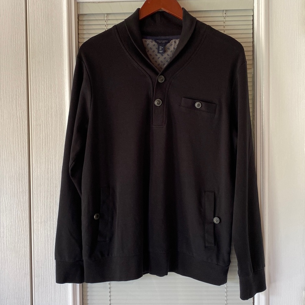 THOMAS PARKER Men’s Shawl-Collar Sweater - Size L